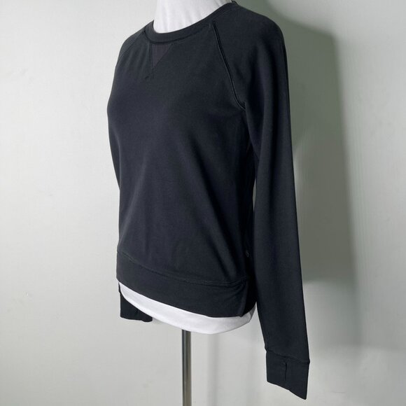 Lululemon Women's Black Voyage Pullover Crewneck Long Sleeve T-Shirt Size 4 - Picture 3 of 9